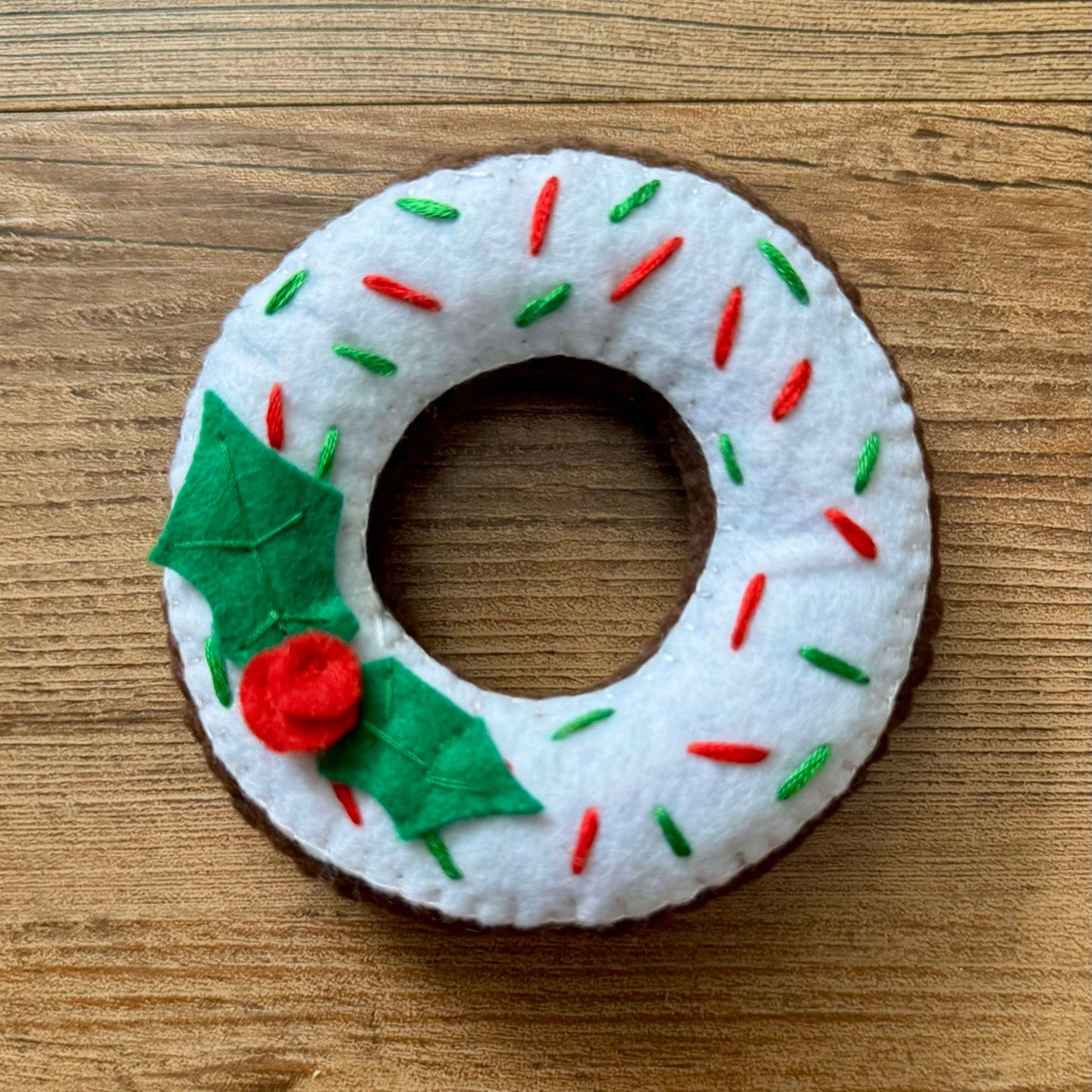 Christmas Felt Donut Pudding