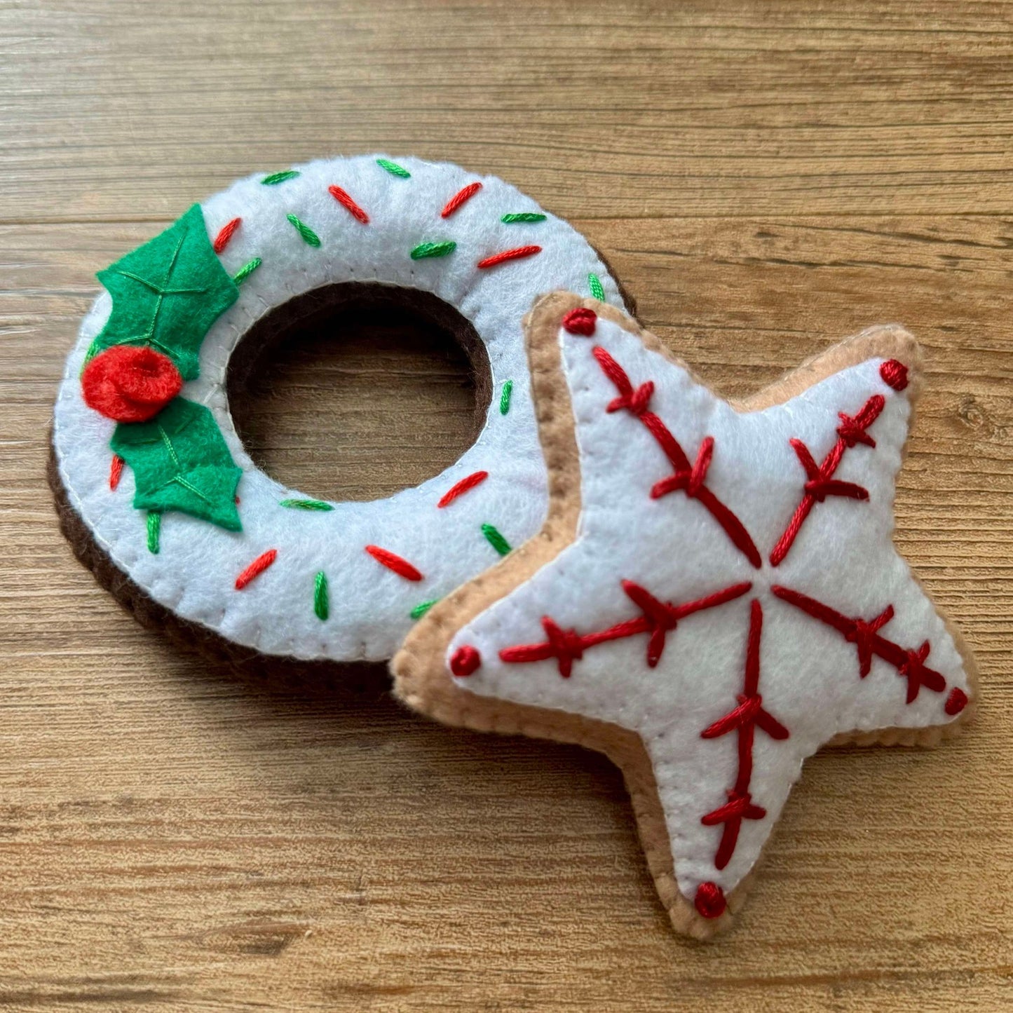 Christmas Felt Donut Pudding